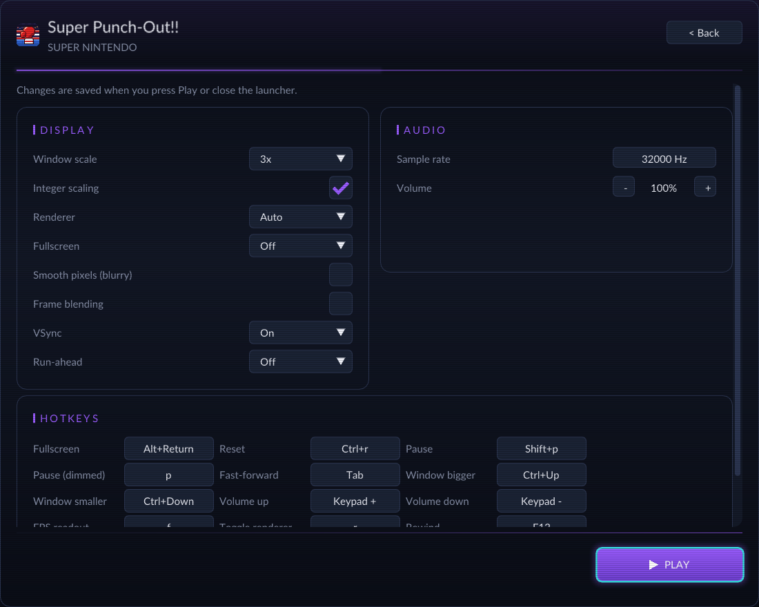 Launcher settings